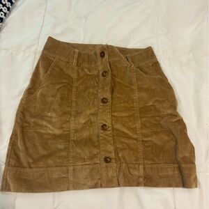 Vineyard Vines Tan Corduroy Skirt
